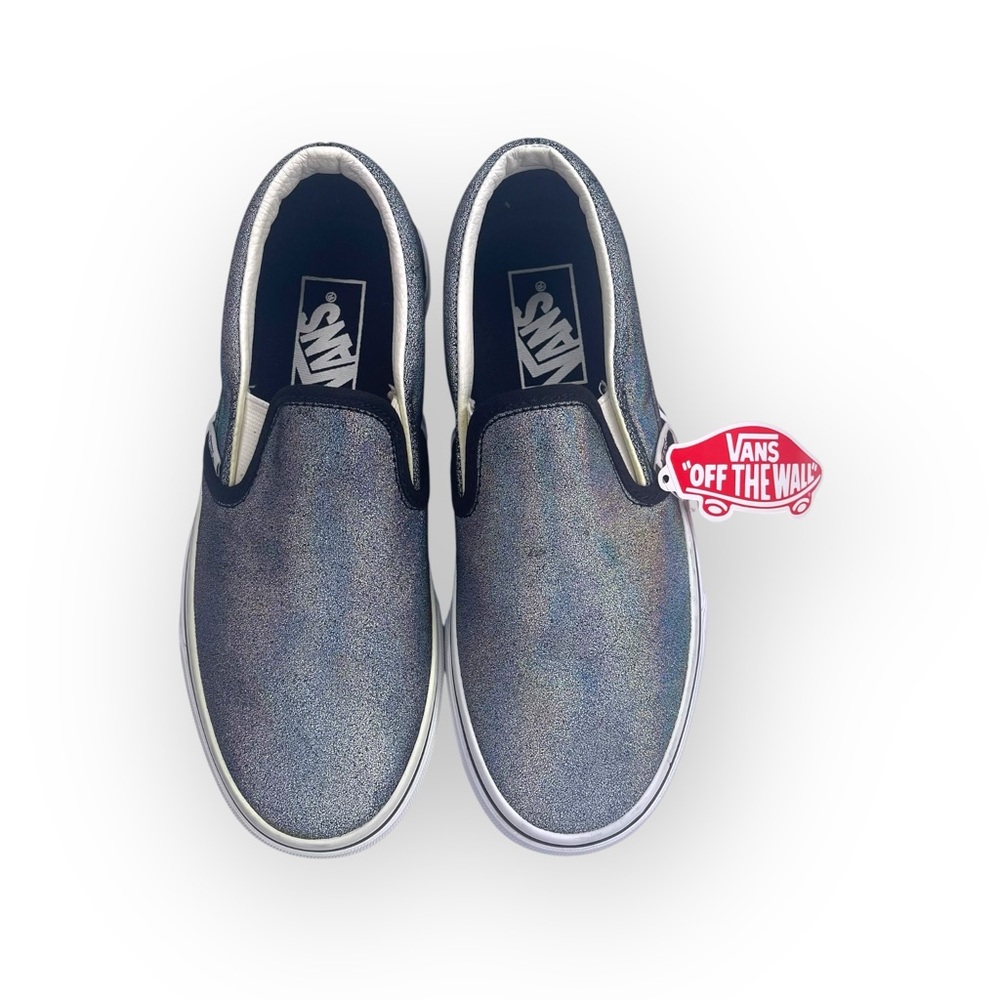 new Vans ™ ®✌︎︎ Prismatic Suede Slip On Sneakers ✌︎︎ Shiny Rainbow Reflective 6 - Picture 8 of 16